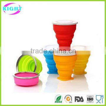 Food Grade Foldable Drinkware Collapsible Silicon Cup photo-6
