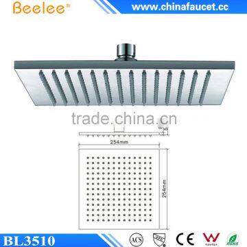 10'' 12'' 14'' 16'' Square Brass Wall Mounted Spa Waterfall Shower Head