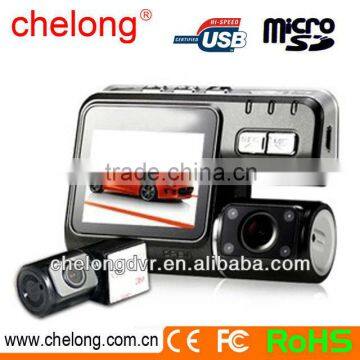 120 degree wide-angle G-sensor dual lens in vehicle camera