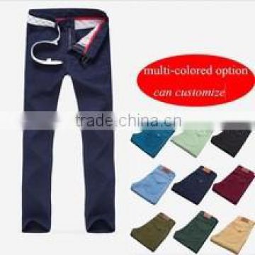 Customize 100% cotton twill business casual series men fashion chino s..