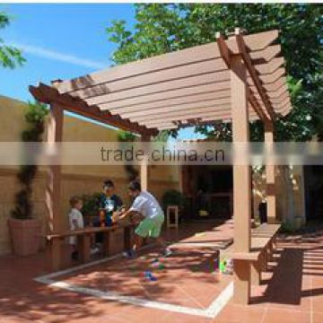 JFCG Rot proof WPC Material Outdoor Pergola Outdoor Corridor