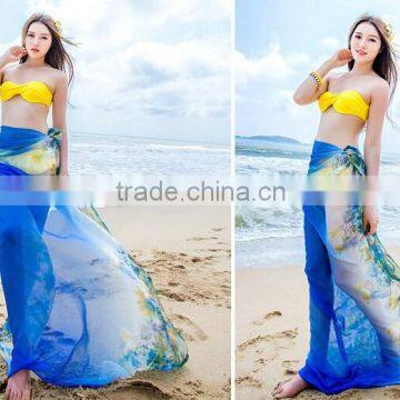 2015high quality sexy multi use beach scarf for beach vacation