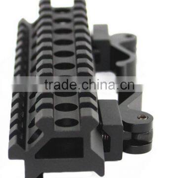 Funpowerland Quick Release Long Double Rail Angle & Riser QD Bracket Mount 20mm Base for .223 5.56 Picatinny Weaver Rail photo-2