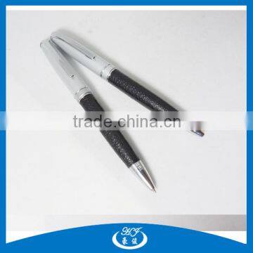 Promotional metal Pu leather mechanical pencil