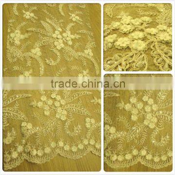 floral lace swiss voile lace embroidery sequin tulle lace for wedding dress garment bedskirt