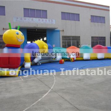 Inflatable running tunnel games/ inflatable worm tunnel