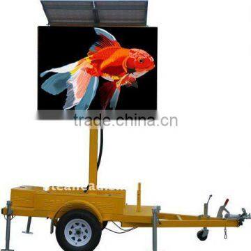 Mobile Outdoor P20 LED Solar Sign Screen Trailer