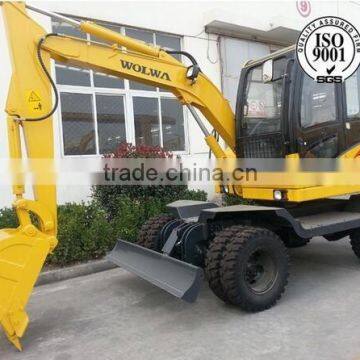 Construction machinery DLS865-9A 6ton Factory wheel excavator in china