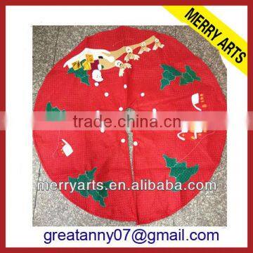 Alibaba Express China new product christmas embroidery tree skirt cheap christmas tree skirts