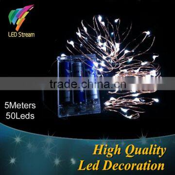 5M 50Leds Mini LED Decorative Copper Wire Fairy String Lights