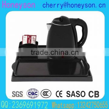 Doubel welcome kettle and melamine sachet holder tray hotel products