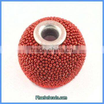 Wholesale Round Indonesia Red Resin Beads For Jewelry Making PCB-M100552