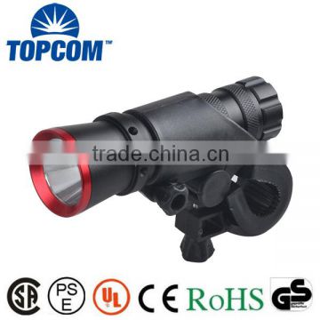 Powerful Super Bright Aluminum Flashlight Bicycle Lamp with Bicycle Mount