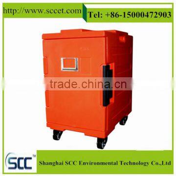 GN Pans Food Warm Containers on Wheels and Handle, for Hot Food Storage photo-2