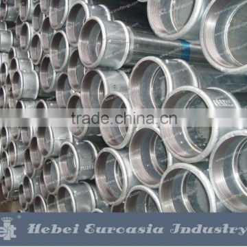 Galvanized Welded Steel Pipe Threaded End with Socket