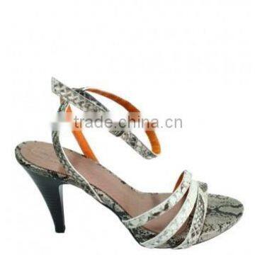 Python leather high heel shoes SWPS-010