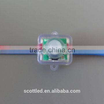 100PCS/ String 12V IP68 WS2811/2801 Pixel Full Color RGB Square LED Module String Waterproof Addressable LED photo-6