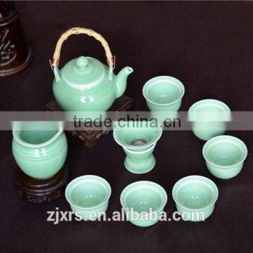 Longquan celadon the new ten Ti Liang pot Teapot Set