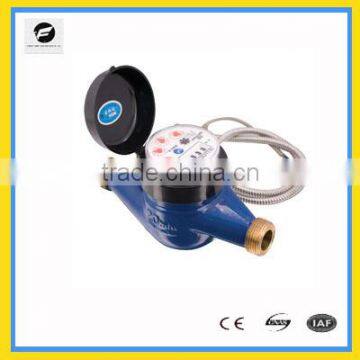 remote control water meter with wireless remote for measuring the volume of water flow