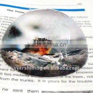 beautiful crystal diamond shaped paperweight