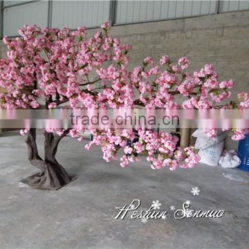 2016 new product wedding decoration pink artificial cherry blossom tree with competitive price