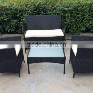 PE rattan set wicker Aluminium garden sofa set