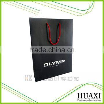 Designed logo matt laminated shopping clothings packaging bags