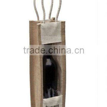 Single Bottle Eco BYO Jute Wine Bag (Wine Gift Bags)