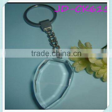 Cooperate Gift Custom Logo 3D Laser Crystal Keychain