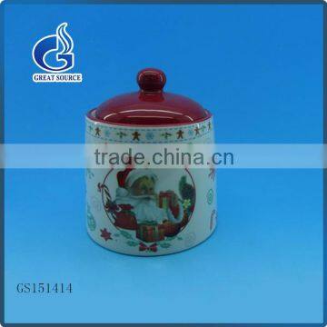 airtight ceramic storage tea coffee suagar canister with lid wholesale