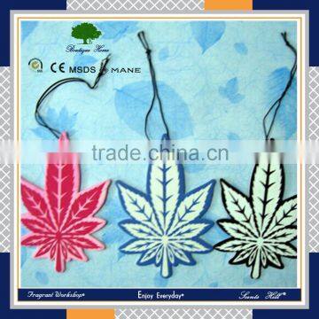 Leaf hello kity funny colour shaped natural essential oil car paper air freshener for air conditioners