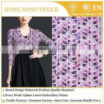 2016 Hot Sale Fashion Item High Quality Polyester Embroidery Fabric For Latest Women Dress