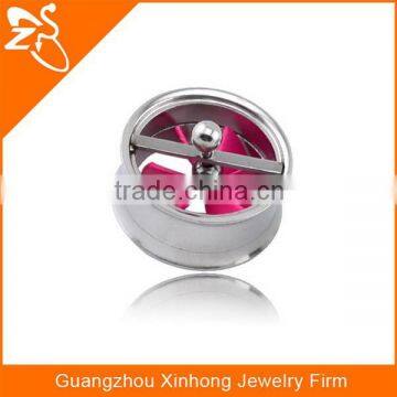 TP01164 Spinning Fan Stainless Steel Ear Plugs Wholesale Jewelry photo-2