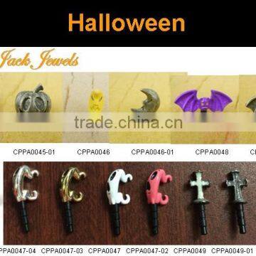 Fashion metal Halloween phone jack jewelry set ,Customized Colors or LOGO and OEM design accept