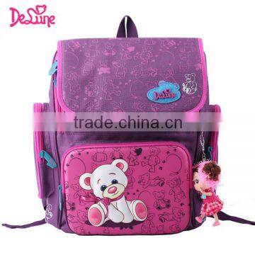 Factory price kids school bags girls cartoon school backpack