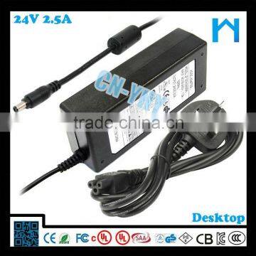 Cheap for 3d Printer Led 60w Switching Power Supply 220v 24v 2.5a photo-3