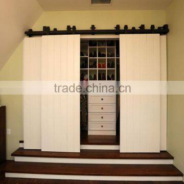 White Painted Cheap Sliding Wardrobe Doors