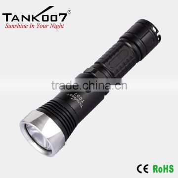 Bright light torch cree LED T6 rechargeable torch light TANK007 TC07