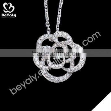 hot sale jewelry 2015 925 sterling silver skull necklace