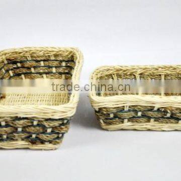 Wicker rattan unique basket