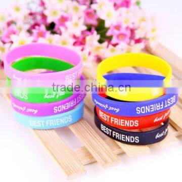 Colored Letter Silicone Bracelet