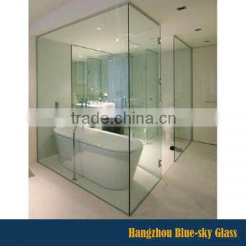 8mm 10mm 12mm thick toughened glass for shower encloser with self cleaning coating