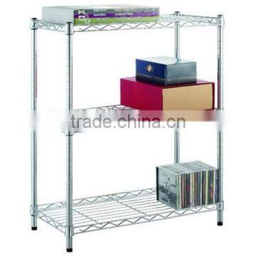 3 Tiers Chromed Metal Wire Shelving, Storage Rack photo-4