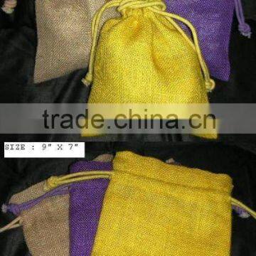 Recyclable Jute Fabric Gift Packaging Bag