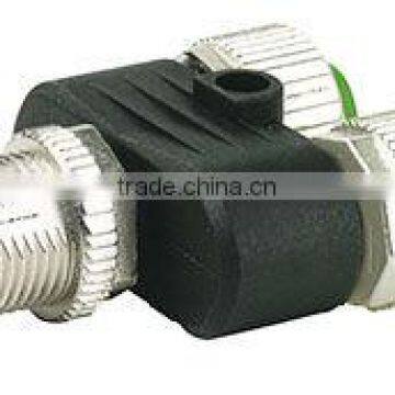 M12-male to 2*M12-Female ,waterproof connector