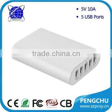 5V 2A 5 Ports USB Wall Charger Power Adapter for Camera/mobile Phone/tablet photo-2