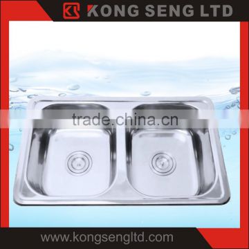 High quality Stainless steel 304 sink Kitchen sink Deep draw Topmount sink -KS-TM-D16