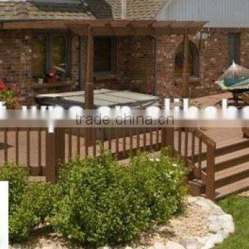 High durable wpc fencing handrails for outdoor steps