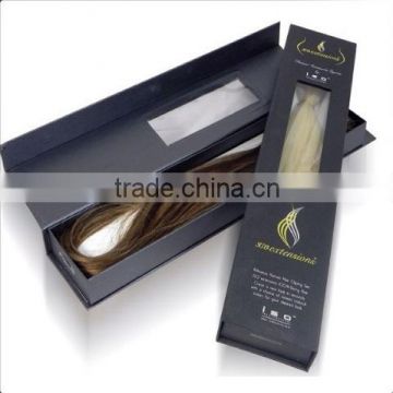 Free sample customized Hair Extension Paper Boxes With Window