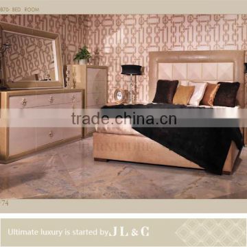 New JB70 leather luxury bedroom furniture from JL&C furniture lastest designs 2014 (China supplier)